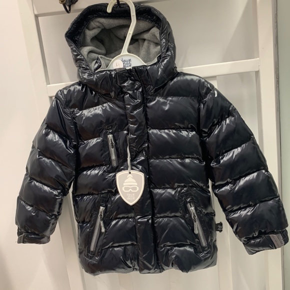 Deux par deux winter jacket black shiny size 4 - Picture 2 of 4